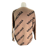 バレンシアガ BALENCIAGA オールオーバーロゴニットセーター 620983 ベージュ ウール メンズ セーター