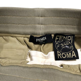 フェンディ FENDI FFロゴ バイカラースウェットパンツ FAB562 ベージュ コットン メンズ パンツ