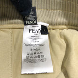 フェンディ FENDI FFロゴ バイカラースウェットパンツ FAB562 ベージュ コットン メンズ パンツ