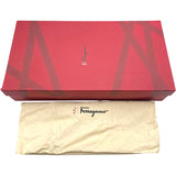 サルヴァトーレ・フェラガモ Salvatore Ferragamo ガンチーニ装飾ロングブーツ ブラック レザー レディース ブーツ