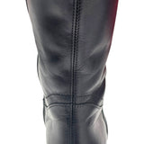 サルヴァトーレ・フェラガモ Salvatore Ferragamo ガンチーニ装飾ロングブーツ ブラック レザー レディース ブーツ