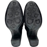 サルヴァトーレ・フェラガモ Salvatore Ferragamo ガンチーニ装飾ロングブーツ ブラック レザー レディース ブーツ