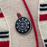 シャネル CHANEL ココマークボタンボーダーロングカーディガン P45635 マルチカラー ウール レディース カーディガン