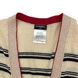 シャネル CHANEL ココマークボタンボーダーロングカーディガン P45635 マルチカラー ウール レディース カーディガン