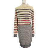 シャネル CHANEL ココマークボタンボーダーロングカーディガン P45635 マルチカラー ウール レディース カーディガン