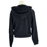 サンローラン SAINT LAURENT フロントロゴプルオーバーパーカー 464581 ブラック コットン メンズ パーカー