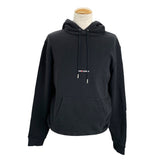サンローラン SAINT LAURENT フロントロゴプルオーバーパーカー 464581 ブラック コットン メンズ パーカー