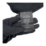 サンローラン SAINT LAURENT フロントロゴプルオーバーパーカー 464581 ブラック コットン メンズ パーカー