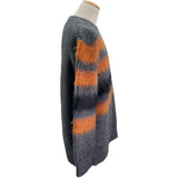 バーバリーロンドン BURBERRY LONDON ボーダーモヘアニットセーター 8037217 グレー モヘア メンズ セーター