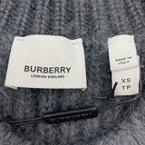 バーバリーロンドン BURBERRY LONDON ボーダーモヘアニットセーター 8037217 グレー モヘア メンズ セーター