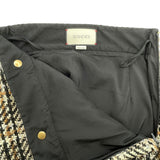 グッチ GUCCI GGバックルツイードスカート 423871 ブラウン ウール レディース スカート