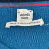 エルメス HERMES カシミヤ長袖ニットセーター ブルー カシミヤ レディース セーター