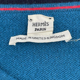 エルメス HERMES カシミヤ長袖ニットセーター ブルー カシミヤ レディース セーター