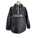 セリーヌ CELINE フロントロゴアノラックパーカー 2W531495M ブラック ナイロン メンズ パーカー