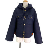 セリーヌ CELINE トリオンフボタンカシミヤジャケット 2M29B6700 ネイビー カシミヤ レディース その他アウター