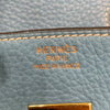 エルメス HERMES バーキン35 □B刻 ブルージーン　ゴールド金具 フィヨルド レディース ハンドバッグ
