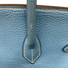 エルメス HERMES バーキン35 □B刻 ブルージーン　ゴールド金具 フィヨルド レディース ハンドバッグ