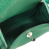 エルメス HERMES リンディミニ W刻 ヴェールヴェルティゴ シルバー金具 トリヨン レディース ショルダーバッグ