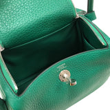 エルメス HERMES リンディミニ W刻 ヴェールヴェルティゴ シルバー金具 トリヨン レディース ショルダーバッグ