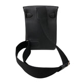 エルメス HERMES ケリーアッカドPM K刻印 ブラック シルバー金具 トゴ ユニセックス ボディバッグ