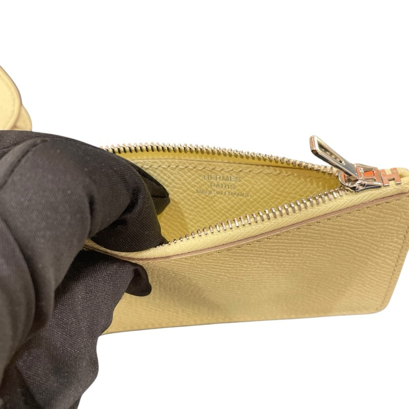 エルメス HERMES コンスタンススリム W刻印 ジョーヌミルトン シルバー金具 エプソン レディース ポーチ