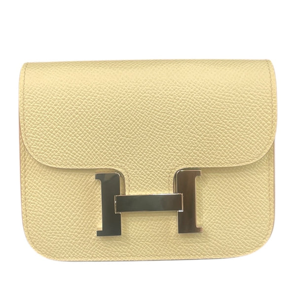 エルメス HERMES コンスタンススリム W刻印 ジョーヌミルトン シルバー金具 エプソン レディース ポーチ