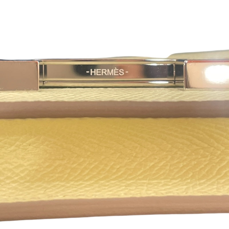 エルメス HERMES コンスタンススリム W刻印 ジョーヌミルトン シルバー金具 エプソン レディース ポーチ