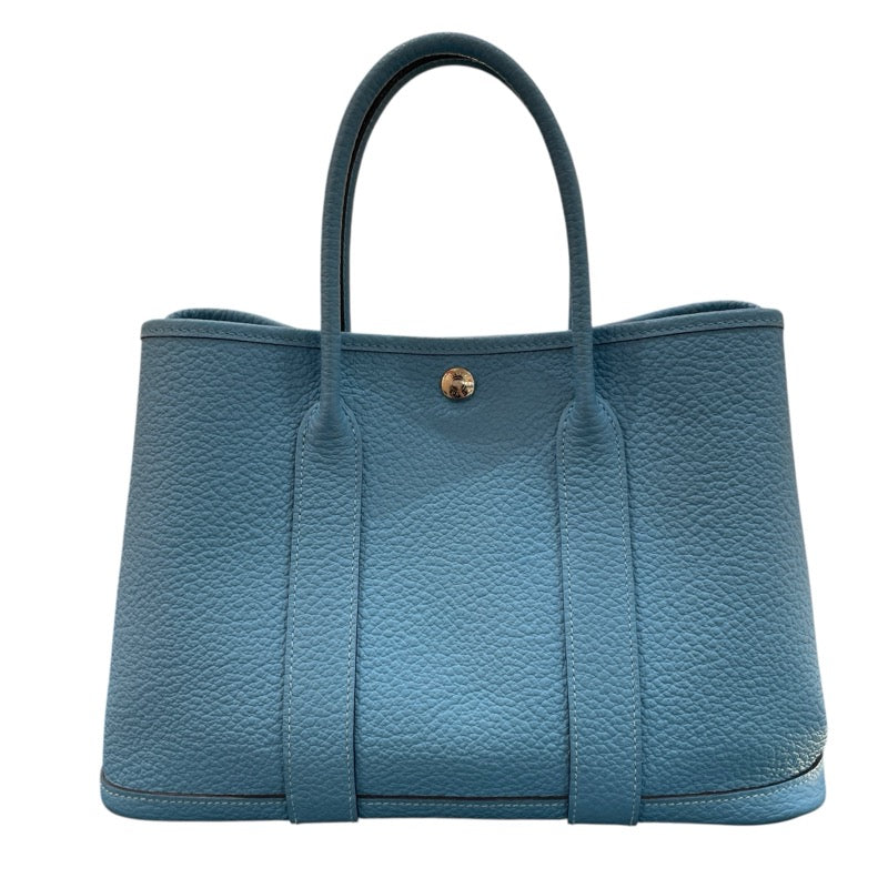 エルメス HERMES ガーデンパーティーTPM D刻印 ブルーノール・シルバー金具 ネゴンダ レディース ハンドバッグ