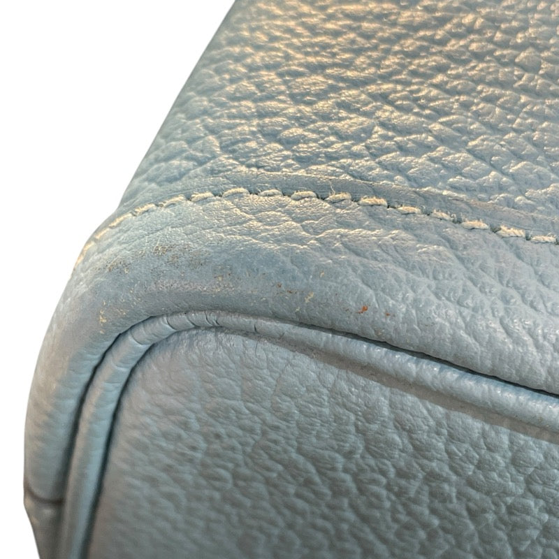 エルメス HERMES ガーデンパーティーTPM D刻印 ブルーノール・シルバー金具 ネゴンダ レディース ハンドバッグ