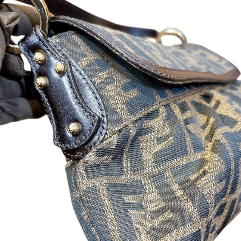 フェンディ FENDI ズッカショルダーバッグ ナイロンキャンバス