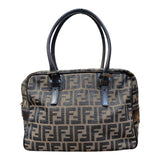 フェンディ FENDI ズッカハンドバッグ ナイロンキャンバス レディース ハンドバッグ