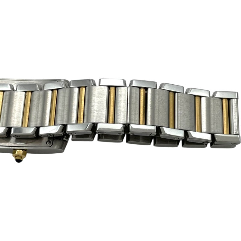 カルティエ Cartier タンク フランセーズSM W51007Q4 ホワイト YG/SS クオーツ レディース 腕時計