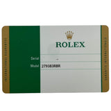 ロレックス ROLEX デイトジャスト28 タペストリー/ミントグリーン 279383RBR ミントグリーン K18YG×SS 自動巻き レディース 腕時計