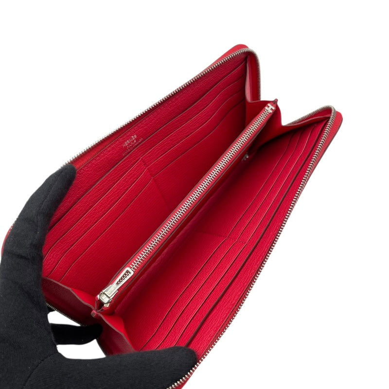 エルメス HERMES アザップロングクラシック c刻 ブーゲンビリア SV金具 シェーブル レディース 長財布