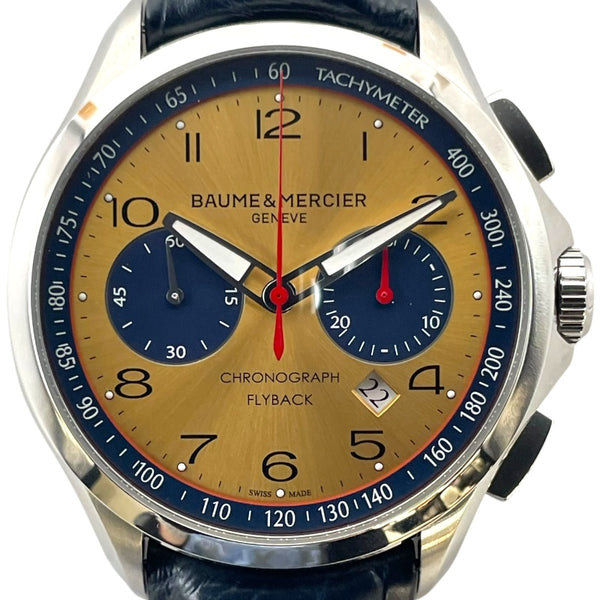 ボーム＆メルシェ BAUME & MERCIER クリフトン フライバック クロノグラフ M0A10367 ゴールド SS 自動巻き メンズ 腕時計