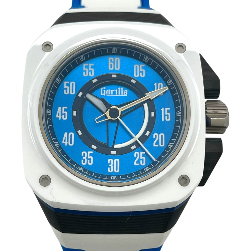 GORILLA レガシー HOKKAIDO 日本ハムファイターズモデル HKF01.0 ブルー カーボン/アルミ/チタン/セラミック 自動巻き メンズ 腕時計