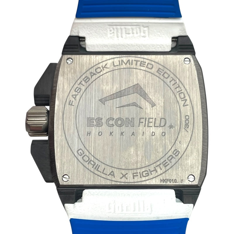 GORILLA レガシー HOKKAIDO 日本ハムファイターズモデル HKF01.0 ブルー カーボン/アルミ/チタン/セラミック 自動巻き メンズ 腕時計