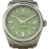 ロレックス ROLEX オイスターパーペチュアル41 134300 ピスタチオグリーン SS 自動巻き メンズ 腕時計