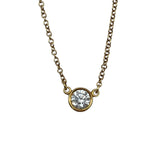 ティファニー TIFFANY＆CO バイザヤードネックレス ゴールド Au750 ジュエリー