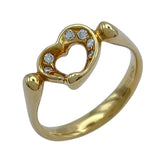 ティファニー TIFFANY＆CO オープンハートリング ゴールド 750 ジュエリー