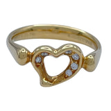 ティファニー TIFFANY＆CO オープンハートリング ゴールド 750 ジュエリー