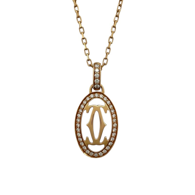 カルティエ Cartier ドゥーブルCネックレス ピンクゴールド 750