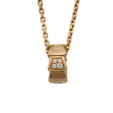 ブルガリ BVLGARI セルペンティ ヴァイパー ネックレス ピンクゴールド Au750 ジュエリー