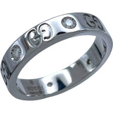 グッチ GUCCI アイコンリング 6Pダイヤ ホワイトゴールド 750/ダイヤモンド ジュエリー