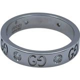 グッチ GUCCI アイコンリング 6Pダイヤ ホワイトゴールド 750/ダイヤモンド ジュエリー