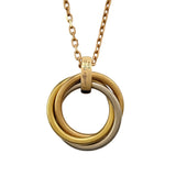 カルティエ Cartier トリニティネックレス ゴールドxピンクゴールドxホワイトゴールド 750 ジュエリー