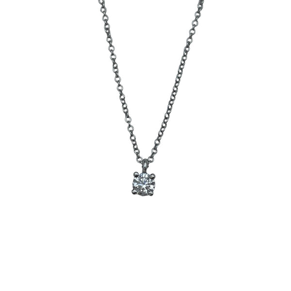 ティファニー TIFFANY＆CO ソリティアネックレス プラチナ Pt950 ジュエリー