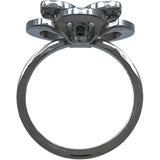 ルイ・ヴィトン LOUIS VUITTON クラッカントオープンフラワーダイヤリング ホワイトゴールド 750/ピンクサファイア/ダイヤモンド ジュエリー