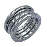 ブルガリ BVLGARI ビーゼロワンリング3バンド(S) ホワイトゴールド 750 ジュエリー