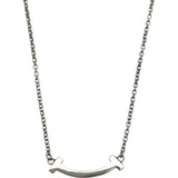 ティファニー TIFFANY＆CO Tスマイルネックレスマイクロミニ ホワイトゴールド Au750 ジュエリー